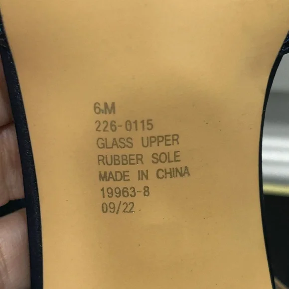 I. Miller Navy Rhinestone Heels Size 6 Wedding Party Ankle Strap - Picture 9 of 12